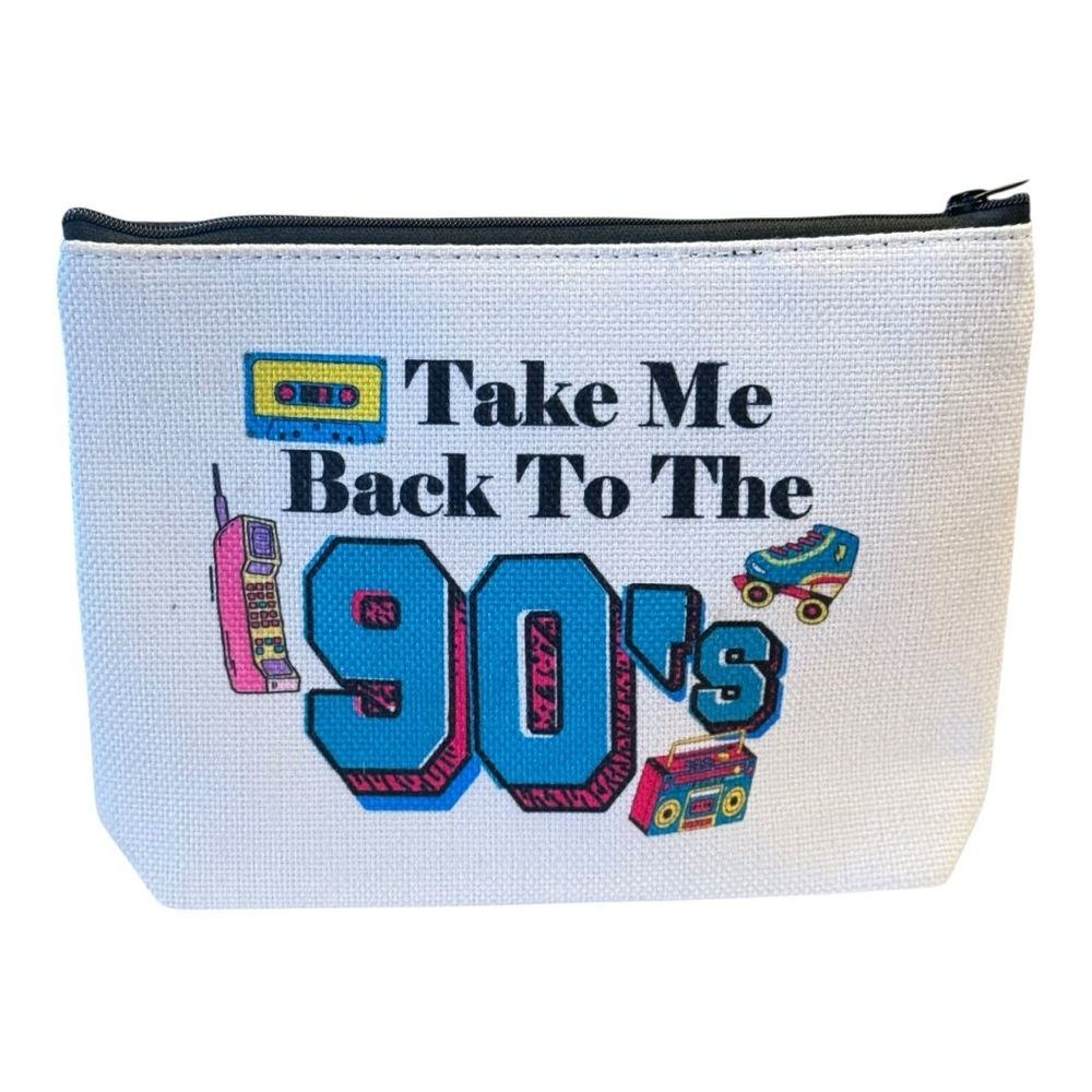 Retro 90's Themed Canvas Pouch